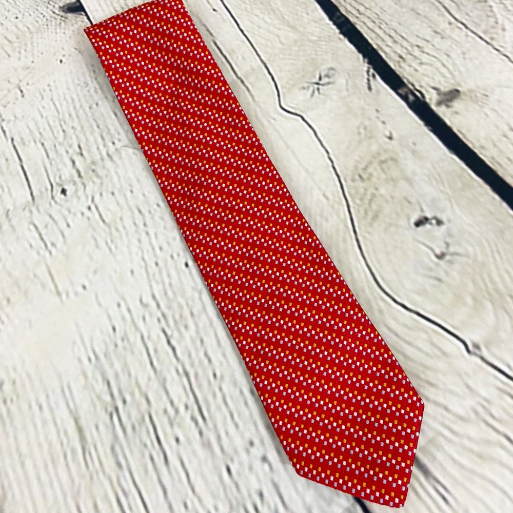 4/$25 Robert Talbott Paul Simon red silk tie EUC